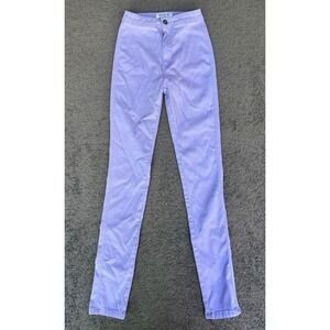 Swank A Posh Skinny Jeans Women's Medium Blue Denim Cotton Stretch Zip Fly
